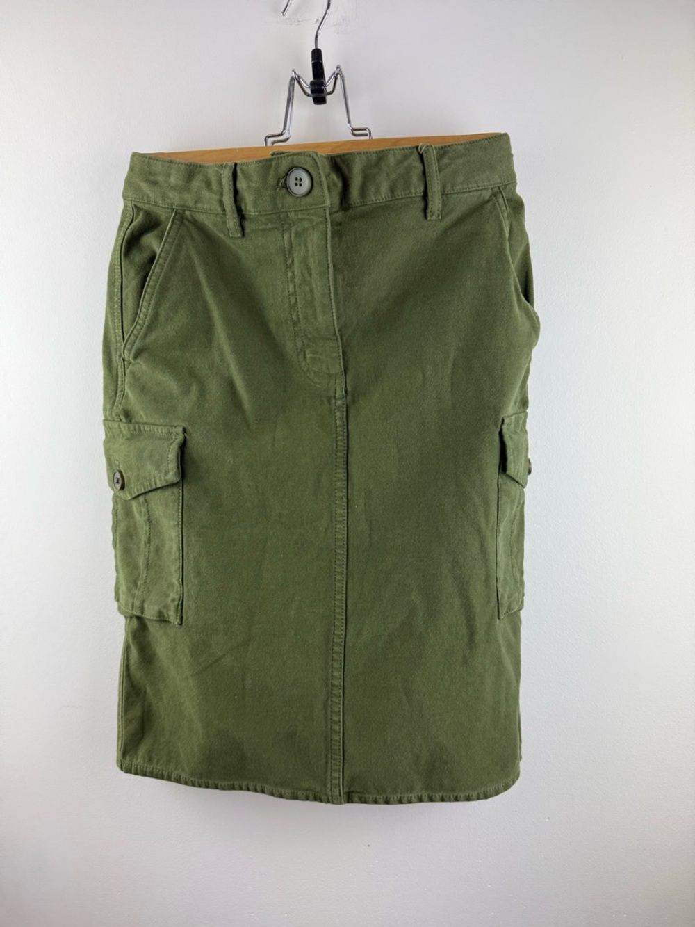 Aritzia Wilfred Free Havasu Cargo Midi Skirt Olive Green Size 00